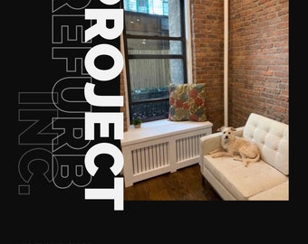 Cubierta de radiador de madera personalizada