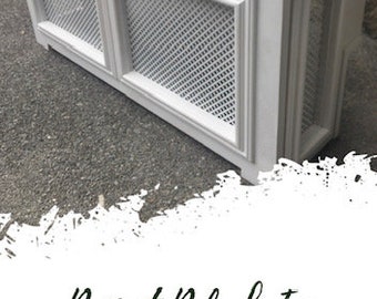 Cubierta de radiador de madera personalizada