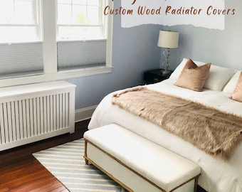 Cubierta de radiador de madera personalizada