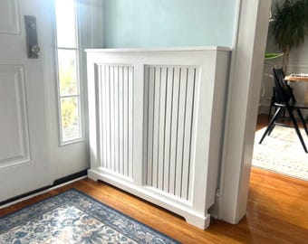Cubierta de radiador de madera personalizada