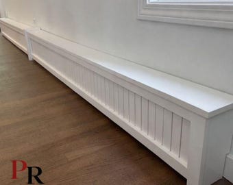 Cubierta de radiador de madera personalizada