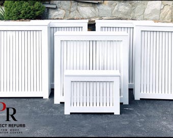 Cubierta de radiador de madera personalizada