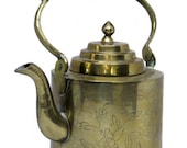 China teapot solid brass 1900 China Brass Chinese Export Tea Time