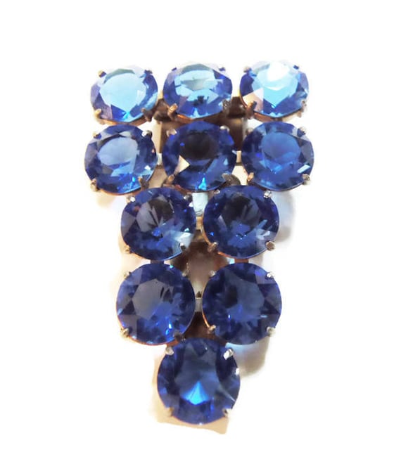 Vintage 1930's Art Deco Dress Clip with Stunning B