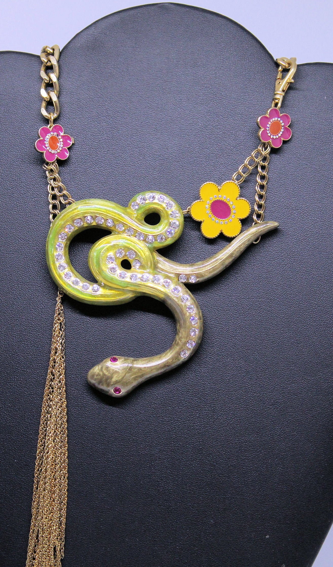 Betsey johnson hotsell snake necklace