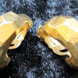 Vintage 1980 Gold Clip Earrings Sonia Rykiel Paris