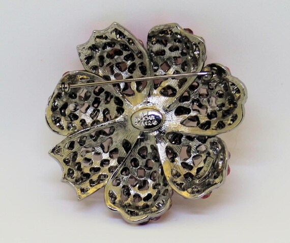 Exquisite Joan Rivers Multicolored Rhinestone Flo… - image 4