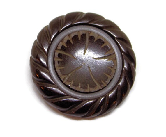 Black Bakelite? Buttons x 3 Black Bakelite? Buttons x 3