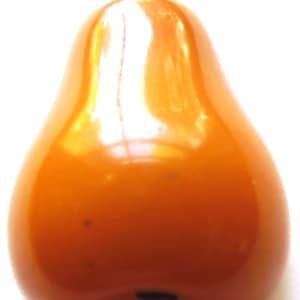Bakelite Hand Carved  Fruit Pear Dress Clip Vintage 1940 Fruit Clip Fruit Pin