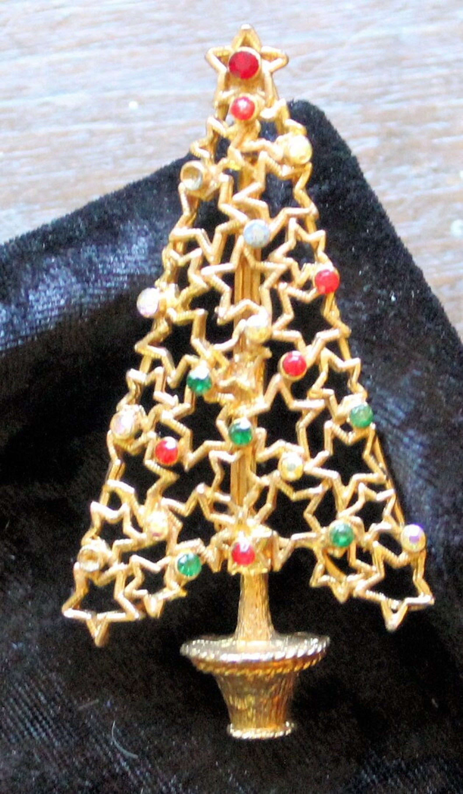 Tancer II Vintage Christmas Tree Brooch/pin Etsy