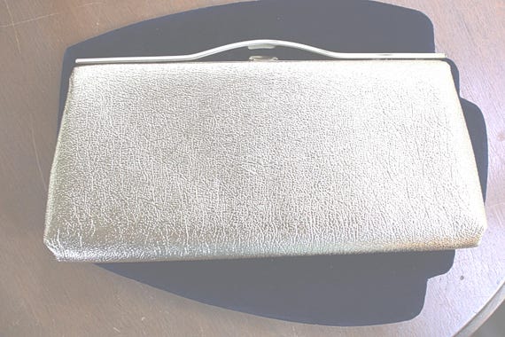 Vintage Gold Lame Clutch: Elegant Evening Handbag - image 2
