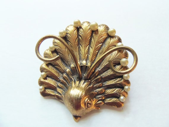 Vintage 1930s Art Deco Bird Brooch Pendant: Frenc… - image 3