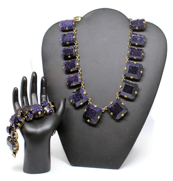 Vintage Murano Glass, Venetian Bead Necklace And … - image 1