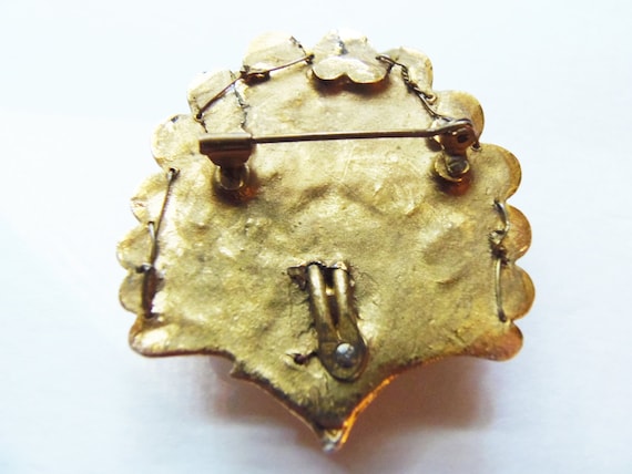 Vintage 1930s Art Deco Bird Brooch Pendant: Frenc… - image 4