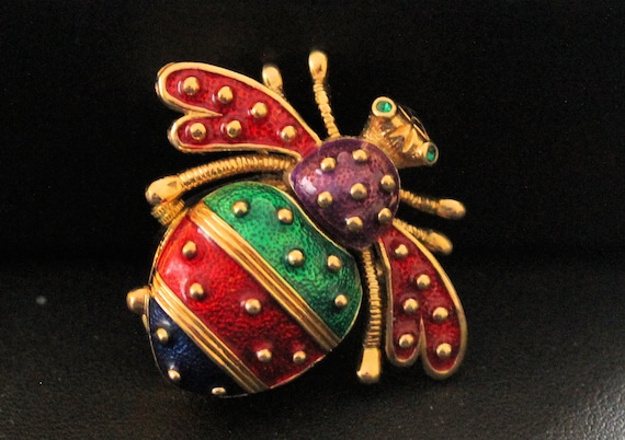 Joan Rivers Classic Collection Bee Pin With Watch