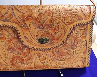 Sac à main ancien broderie fleurs - Jeronine Vintage