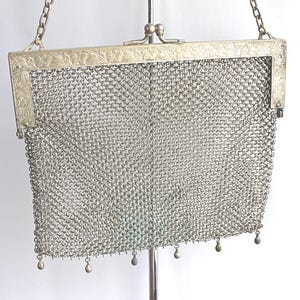 Antique German Silver Mesh Handbag/Purse