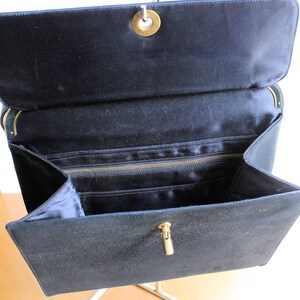 Vintage 1950 Coblentz Original Navy Blue Suede Handbag/purse - Etsy