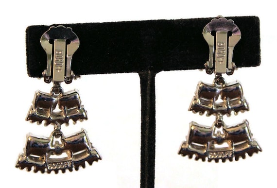 Vintage Bogoff Rhinestone Jewelry Set: Necklace, … - image 6