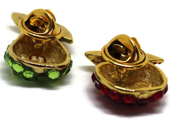 Suzanne Bjontegard Vintage Sequin Fruit Pins: Pea… - image 3