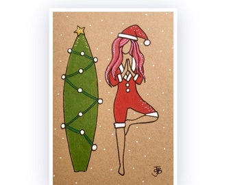 29+ Surfing Santa Christmas Cards 2021