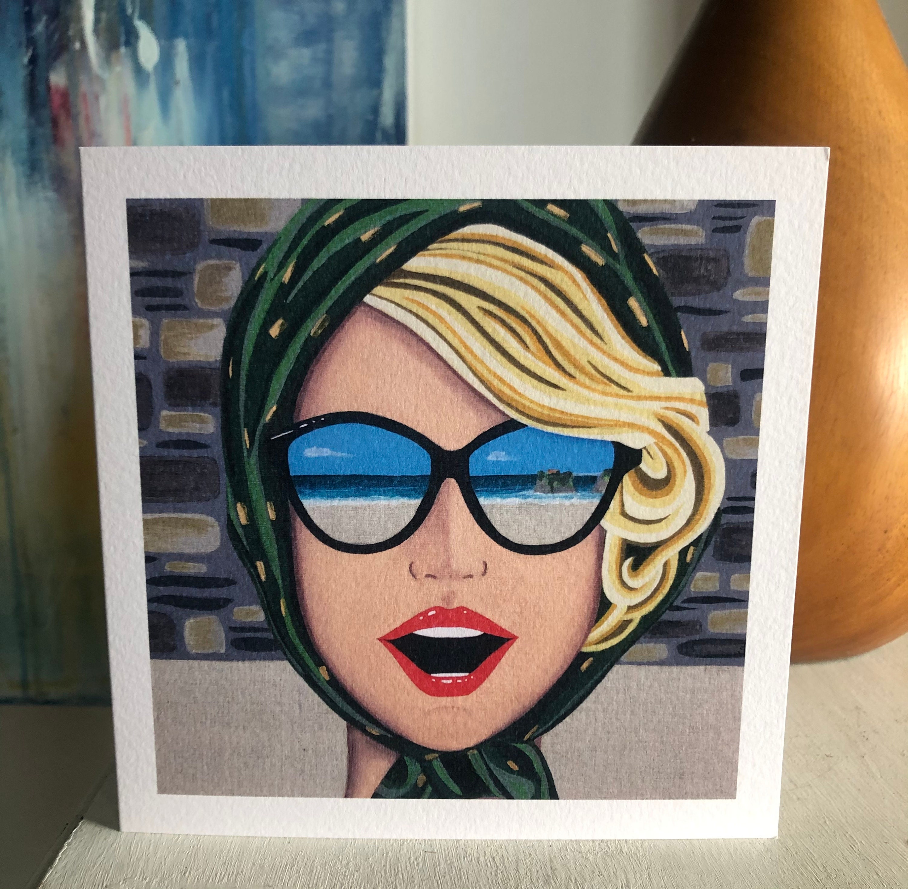 Sunglasses Art Etsy UK