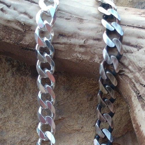 14K White Gold Miami Cuban Link Chain 