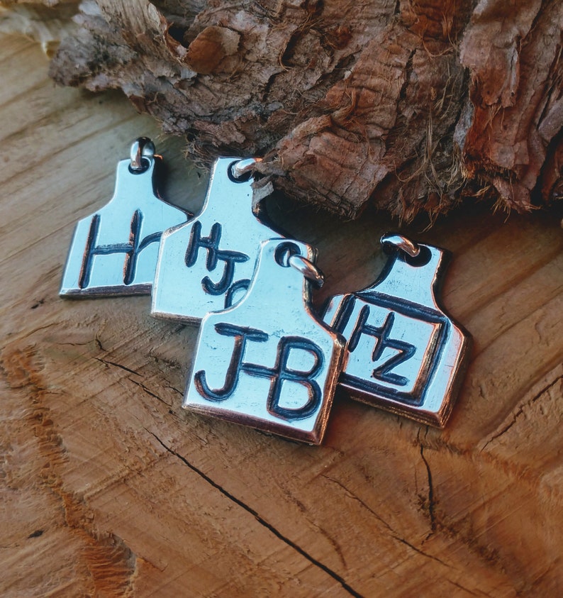 Custom Ear Tag Brand Charm Pendant Necklace for Livestock | Etsy