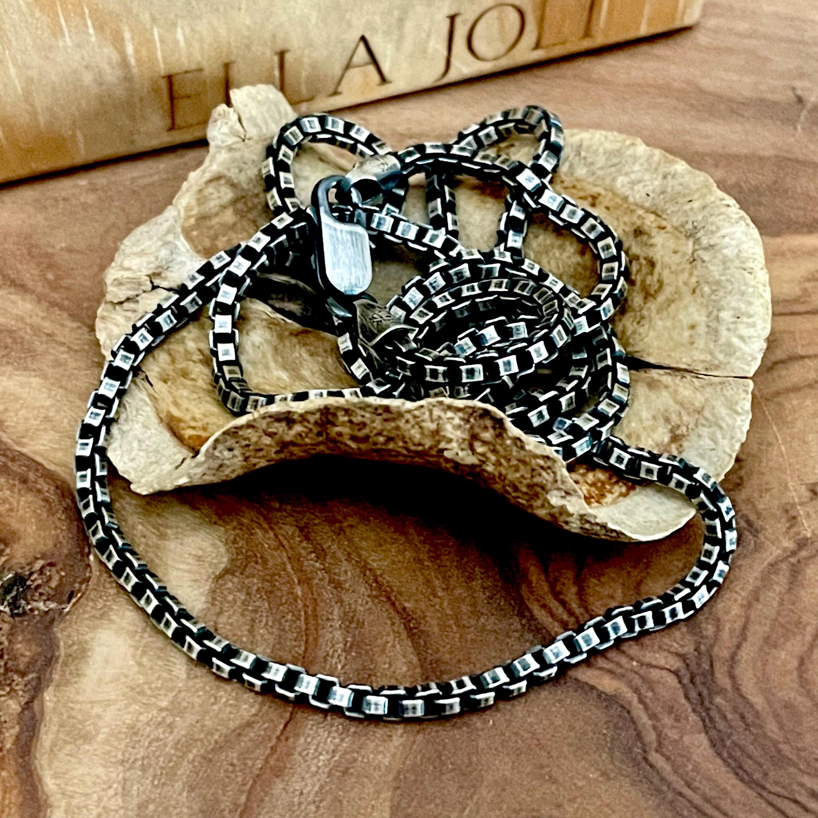 Cadenas De Titanium En Plata 925 Para Hombre Cadena Cubana Gruesa Collar Joyería