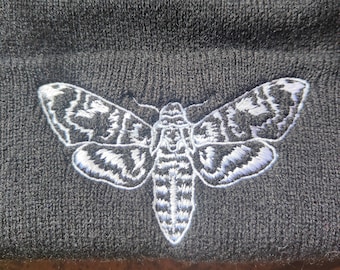 Death moth beanie hat