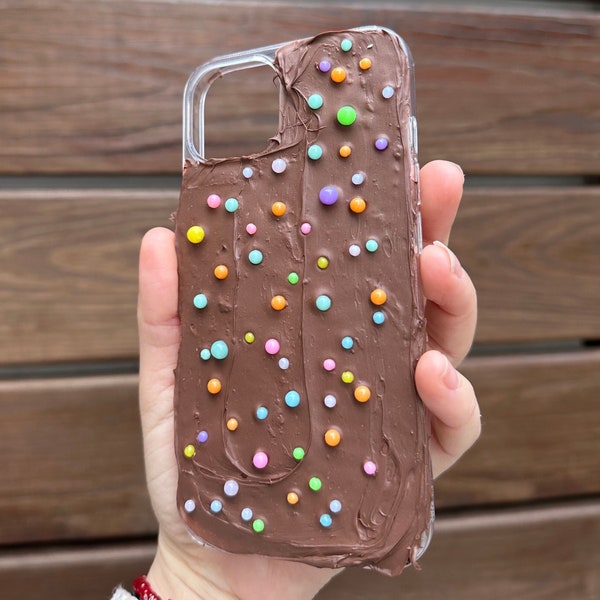 Chocolate chip cookie dough phone case