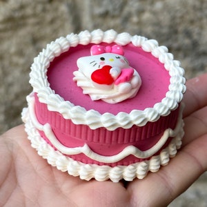 Kawaii Kitty Fake Cake Grinder - Choose your topper and colors - 35 Character Options - Fake Cake Herb Grinder