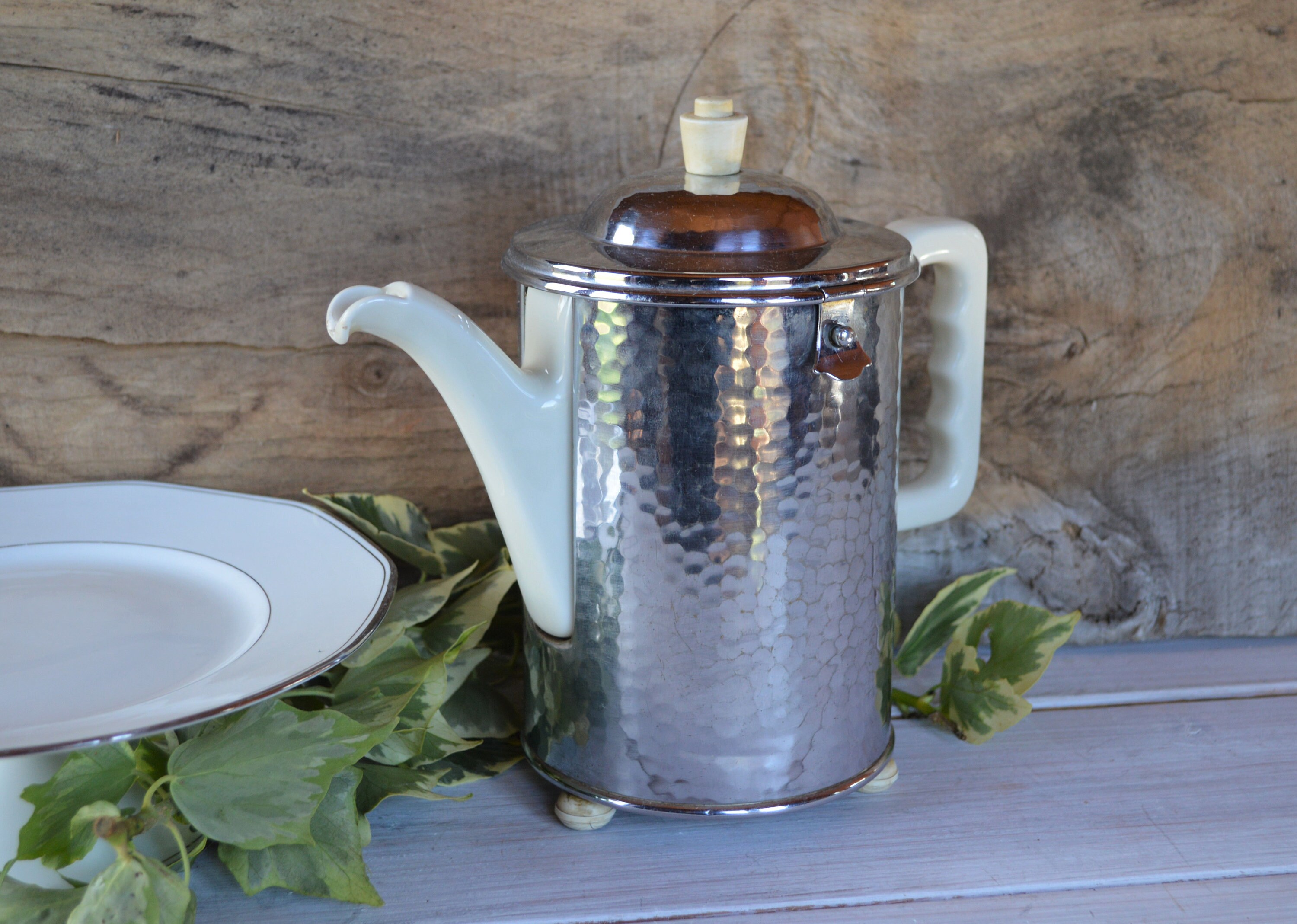 Cafetière Thermos Vintage - Cafetière Art Déco Thermisol Furstenber Pot en Céramique avec Couvercle 