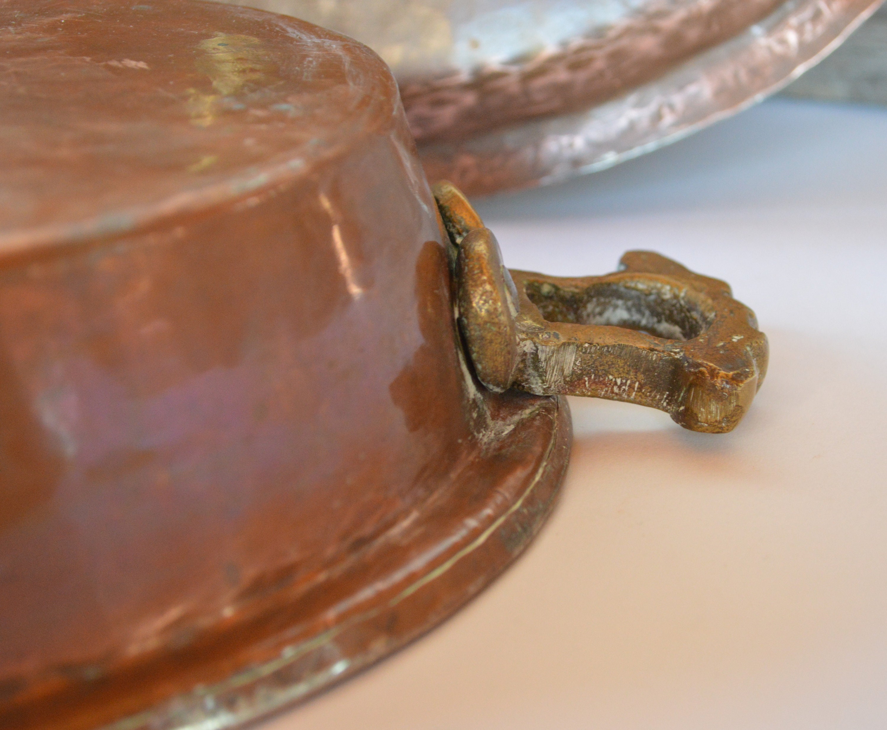 Vintage Copper Dish With Lid 34cm Oval Tinned Copper Gratin Etsy