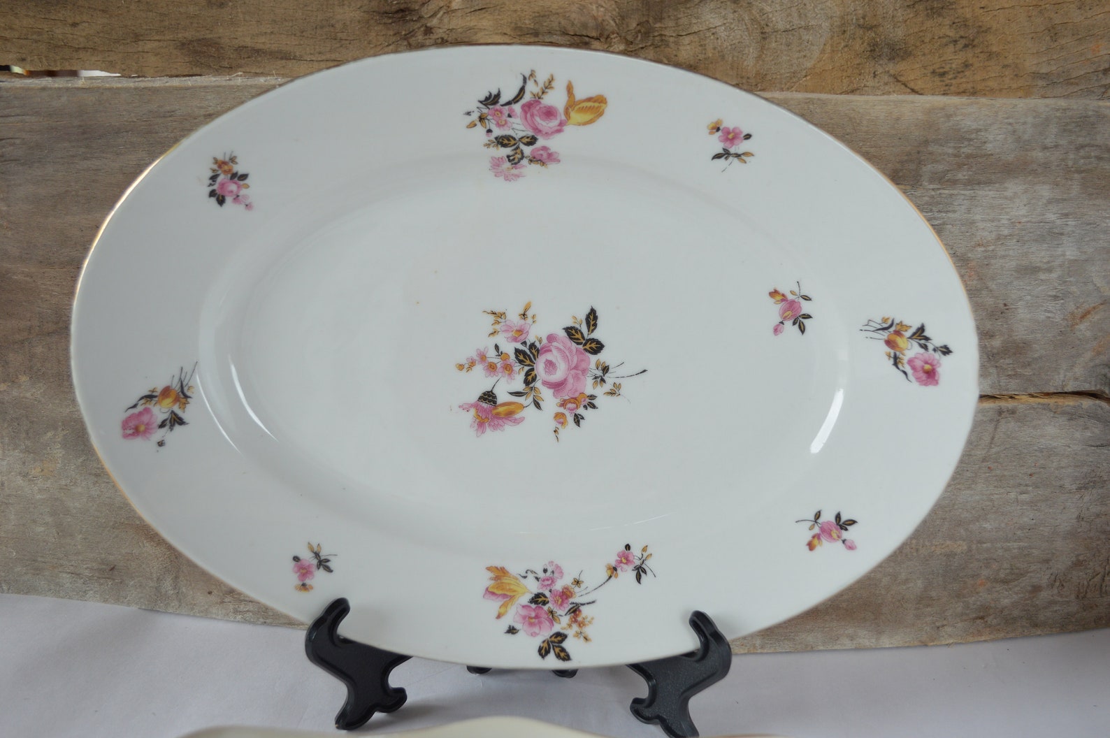 Vintage Limoges Porcelain Platter and Gravy Boat French Etsy