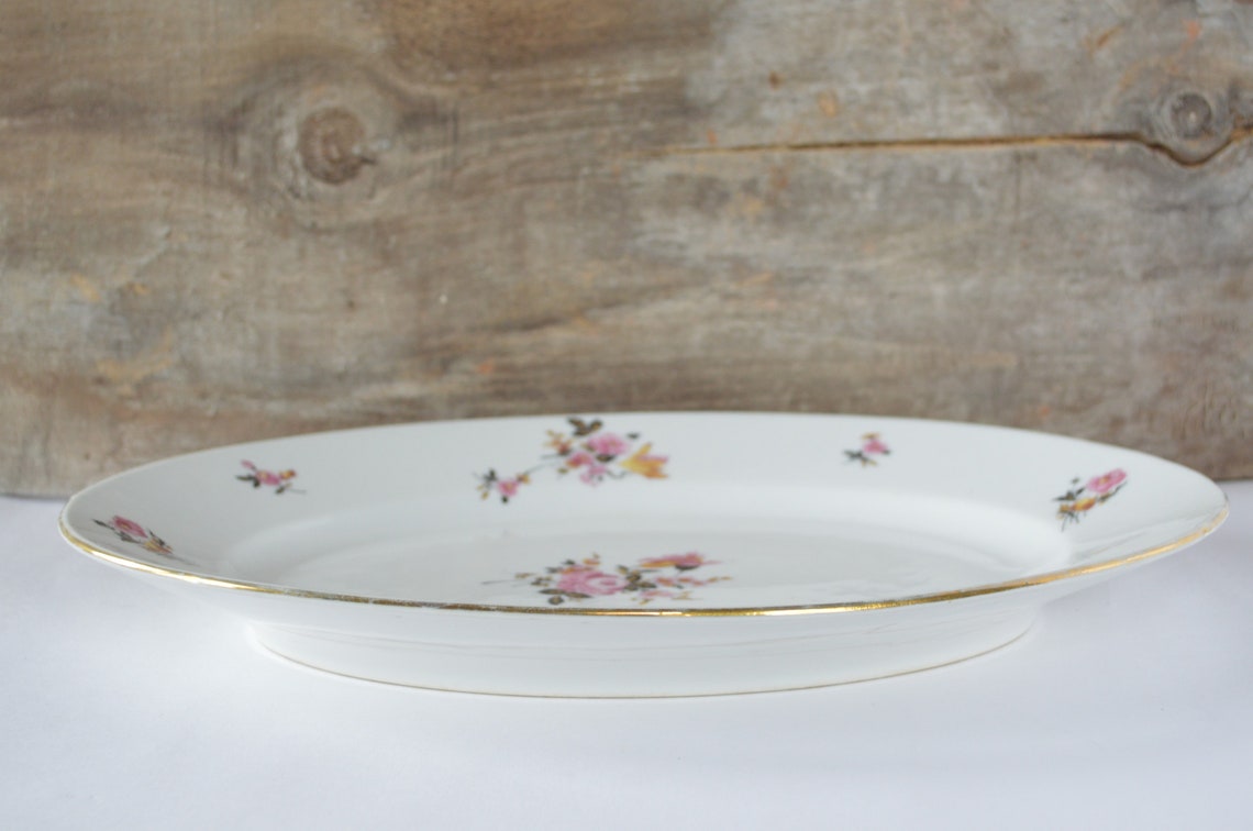 Vintage Limoges Porcelain Platter and Gravy Boat French Etsy