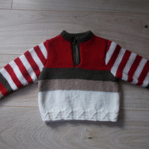 Pull garçon 2 ans