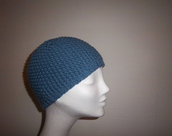 Bonnet femme en laine (bleu)