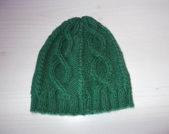 Bonnet en laine 3 mois (vert)