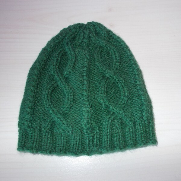 Bonnet en laine 3 mois (vert)