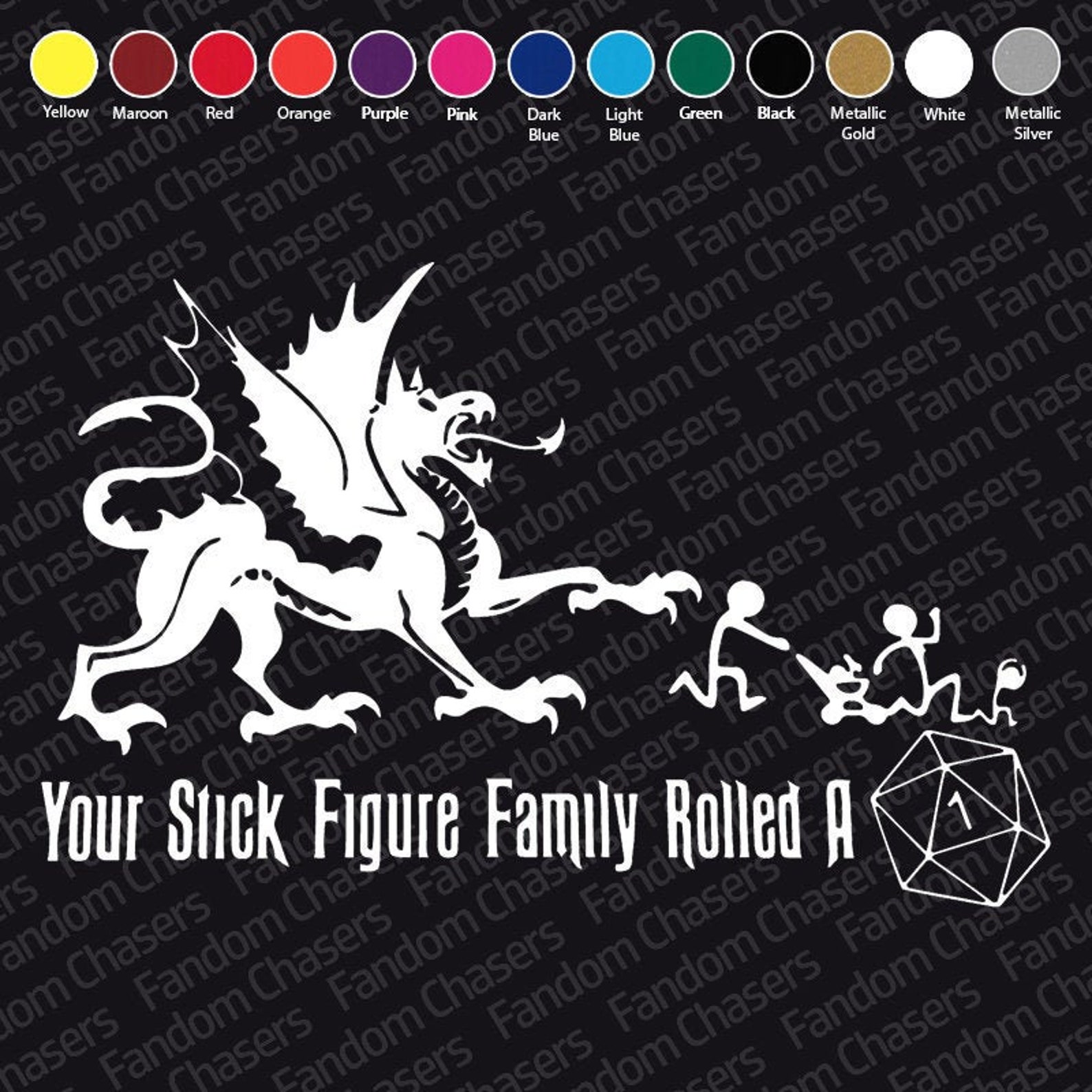 Your Stick Figure Family Rolled A 1
