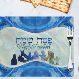 Passover placemat, Pesach table gift , lsraeli design, Seder gift , Passover gift, Matzza Cover, Hebrew gift