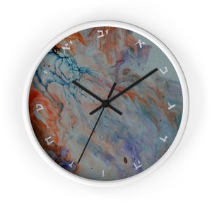 Alef Bet Wall clock, Hebrew Wall Clock, Jewish gift, Hanukkah gift