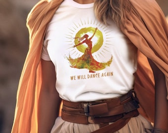 We Will Dance Again T-shirt, Israel Design, Nova Festival Memory