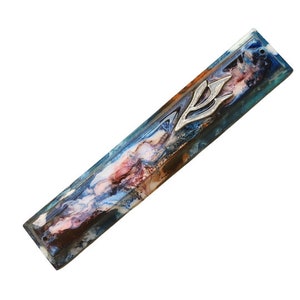 Painted Mezuzah Case , Colorful Mezuzah,Jewish Gift, Home Guard , Made in Israel