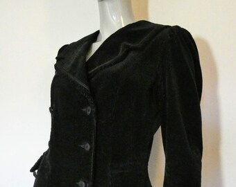 Drawer Cotton silk Sailor collar coat Jacket outer 6525-299-0846 midnight navy 36