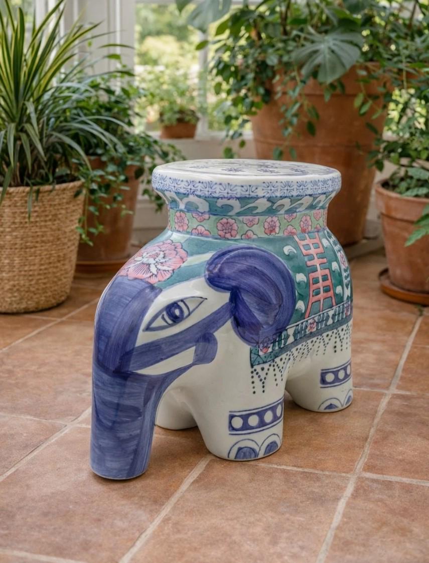 Ceramic elephant plant pot stand - Etsy 日本