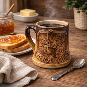 May include: A set of three ceramic mugs with a speckled, matte finish. The mugs are in shades of cream, light gray, and dark gray. Each mug has a simple, minimalist design, perfect for coffee or tea.