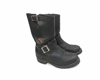 Red Wing Boots Engineer Boots Leather 2268 PT91 Black Size 6D