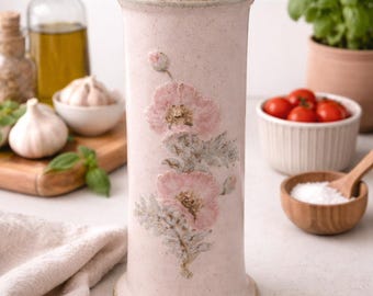 ヴィンテージコバルトブルーガラスキャニスターセット：ファームハウス